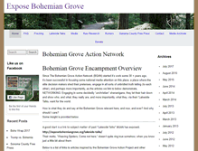 Tablet Screenshot of exposebohemiangrove.org